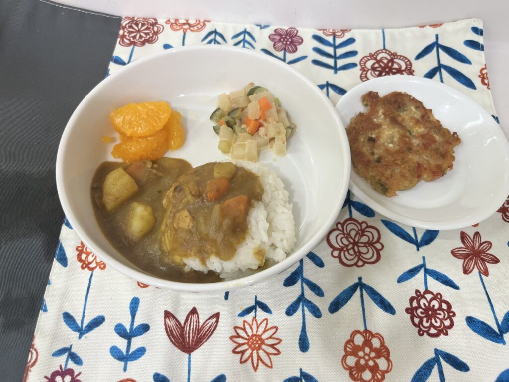 10/19 ツナカレー 豆腐のおやき
